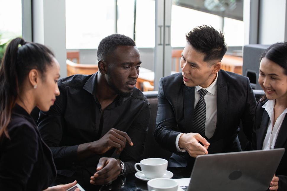 Free Stock Photo of Group of diverse business people meeting clients ... Business and Management Approaches to Strengthen Food and Drink Sales Performance